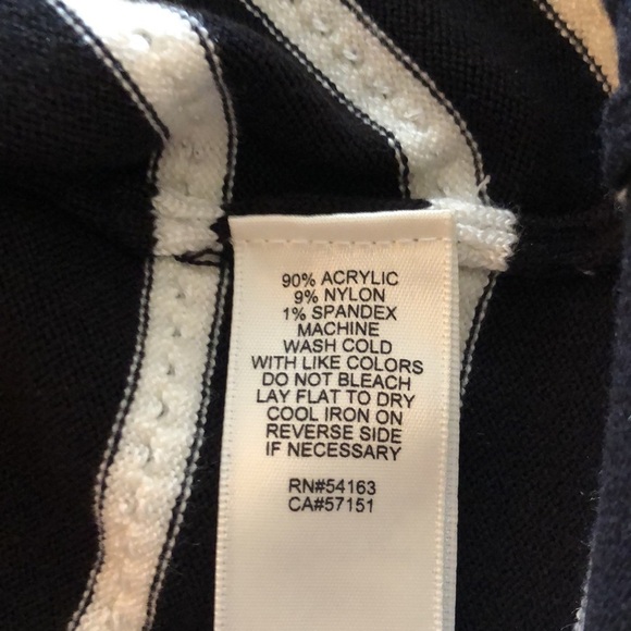 Eliza J Lovely Black and White Fit and Flair Sweater Dress Size Medium - Picture 12 of 12